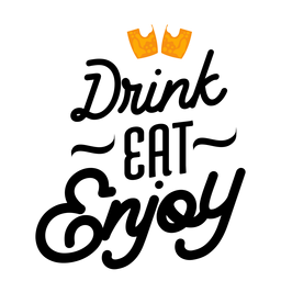 Adesivo Beba coma e aproveite Desenho PNG