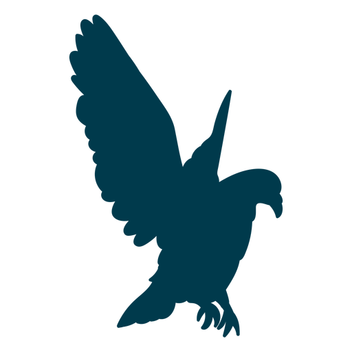 Adlerflügel Silhouette Vogel PNG-Design