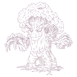 Ent treant tree illustration PNG Design