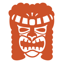 Face guise mask detailed silhouette PNG Design
