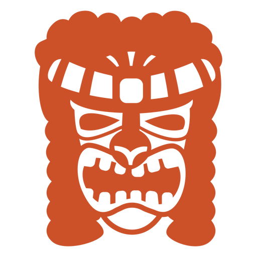 Face guise mask detailed silhouette PNG Design