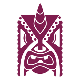 Silueta detallada de máscara facial Diseño PNG