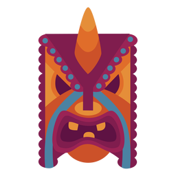 Máscara facial disposta plana Desenho PNG