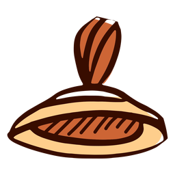 Fingerbecken flach taal PNG-Design
