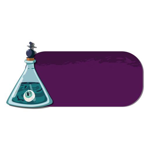 Emblema de frasco de olho Desenho PNG