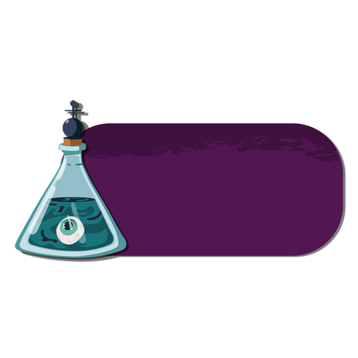 Flask eye sticker badge PNG Design