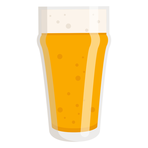 Vaso de espuma cerveza luz plana Descargar PNG/SVG transparente