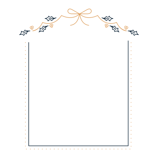 Adesivo de distintivo de arco de folha de quadro Desenho PNG