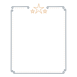 Rahmen Stern Abzeichen Aufkleber PNG-Design