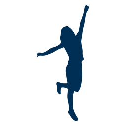 Silhueta de postura de dança feminina Desenho PNG
