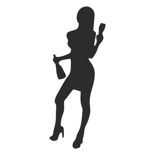 Download Mädchen Frau Glasflasche Silhouette - Transparenter PNG ...