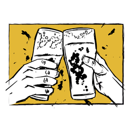Ilustração Glass Beer Desenho PNG