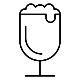 Curso de cerveja de espuma de vidro Desenho PNG