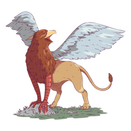 Ilustración de color de grifo grifo Diseño PNG