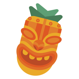 Máscara Guise face plana Desenho PNG