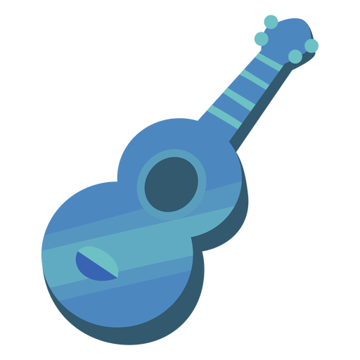 Guitarra plana Diseño PNG
