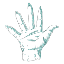 Handlinienillustration PNG-Design