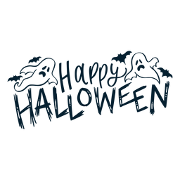 Happy halloween badge sticker PNG Design Transparent PNG