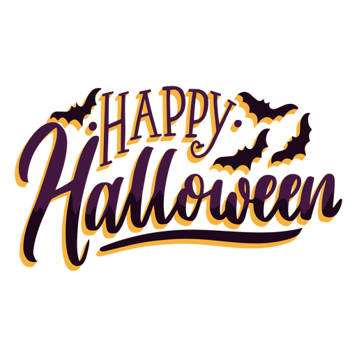 Feliz halloween pegatina insignia Descargar PNG/SVG transparente