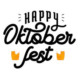 Happy oktoberfest badge sticker PNG Design