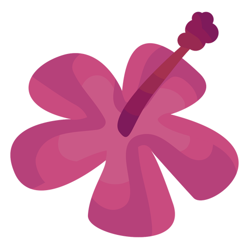 Hibiskus Blütenblatt flach PNG-Design