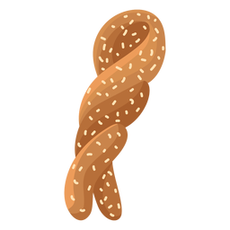 Pão de pão de gergelim plano Desenho PNG