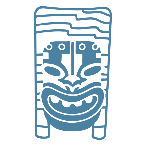 Mask guise face detailed silhouette PNG Design