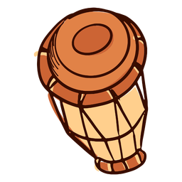 Mridangam Trommelkessel Trommel flach PNG-Design