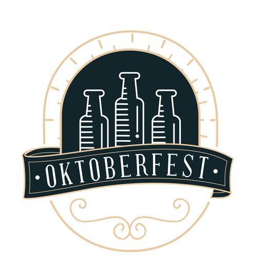 Etiqueta de distintivo de fita de garrafa Oktoberfest