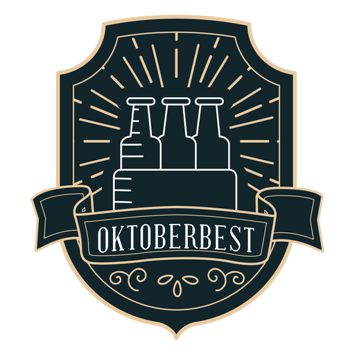 Etiqueta de distintivo de fita de caixa de Oktoberfest