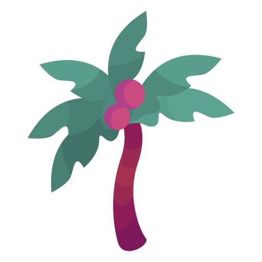 Palmblatt flach PNG-Design