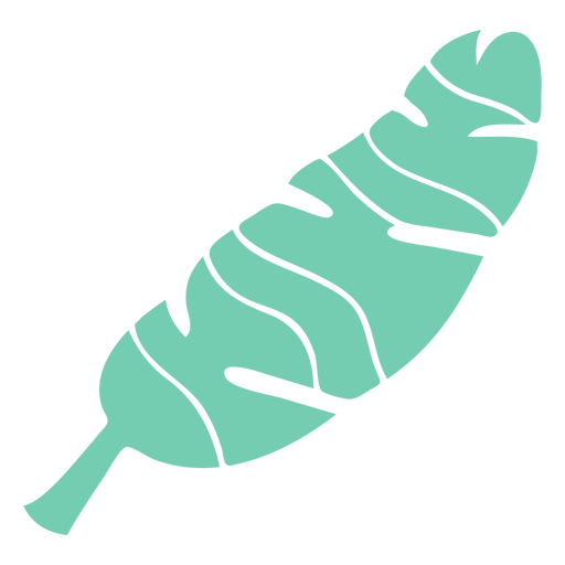 Detaillierte Silhouette des Blütenblattblattes PNG-Design