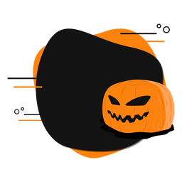 Kürbisabzeichen Aufkleber PNG-Design