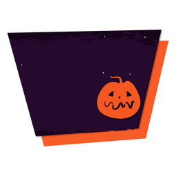 Pumpkin grin badge sticker PNG Design