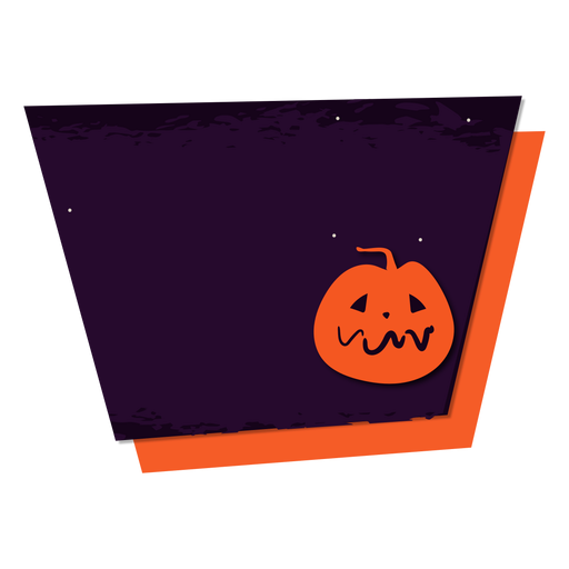 Pumpkin grin badge sticker PNG Design
