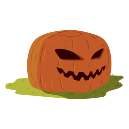 Ilustração de sorriso de abóbora Desenho PNG
