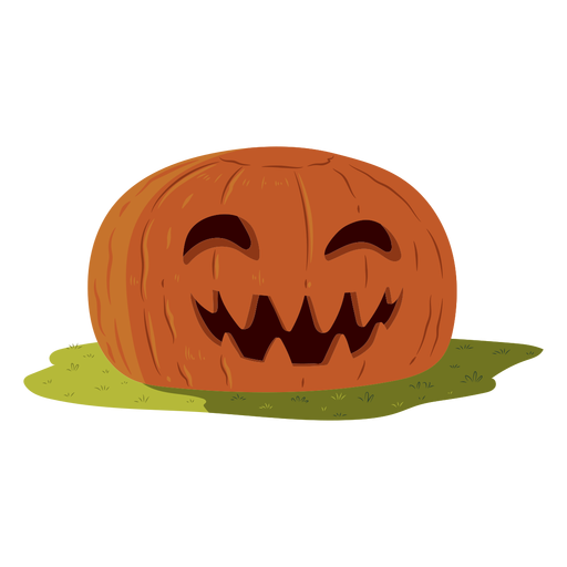 Pumpkin smile illustration PNG Design