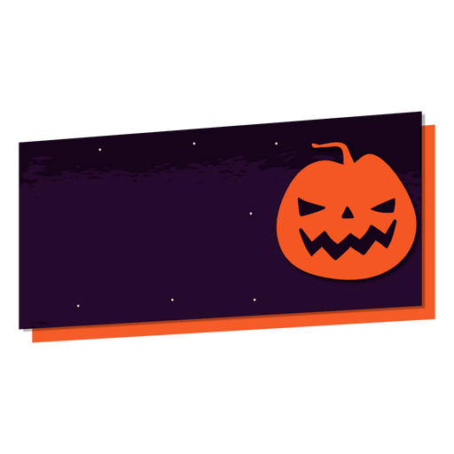 Pumpkin sticker badge PNG Design