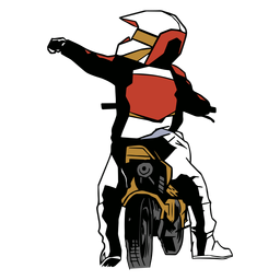 Racer Motorrad Motorrad flach PNG-Design