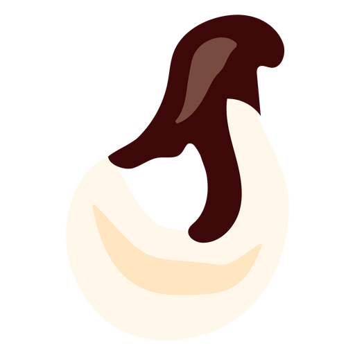 S s Brief Schokolade flach PNG-Design