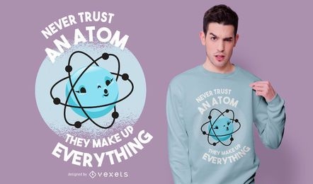 Design da camiseta Atom
