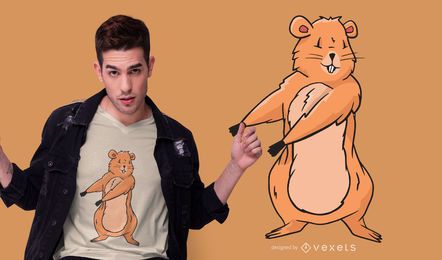 Floss Groundhog t-shirt design