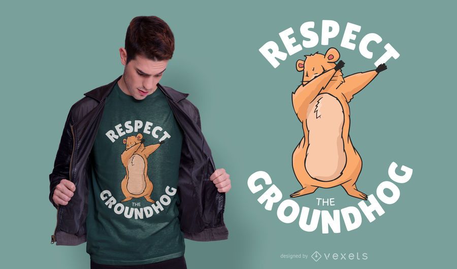 Respeta el diseño de la camiseta de la marmota Respeta el diseño de la camiseta de la marmota