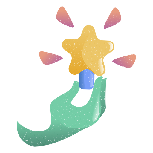 Star toy illustration PNG Design