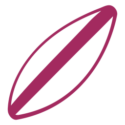 Surfboard detaillierte Silhouette PNG-Design