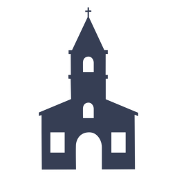 Silhueta detalhada da igreja da catedral do templo Desenho PNG