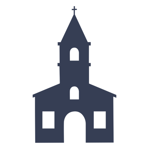 Templo catedral iglesia detallada silueta Diseño PNG