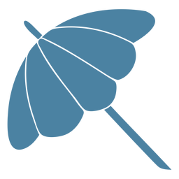 Detaillierte Silhouette des Sonnenschirms des Regenschirms PNG-Design