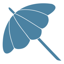 Umbrella sunshade detailed silhouette PNG Design Transparent PNG