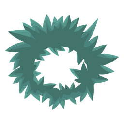 Kranz flach PNG-Design